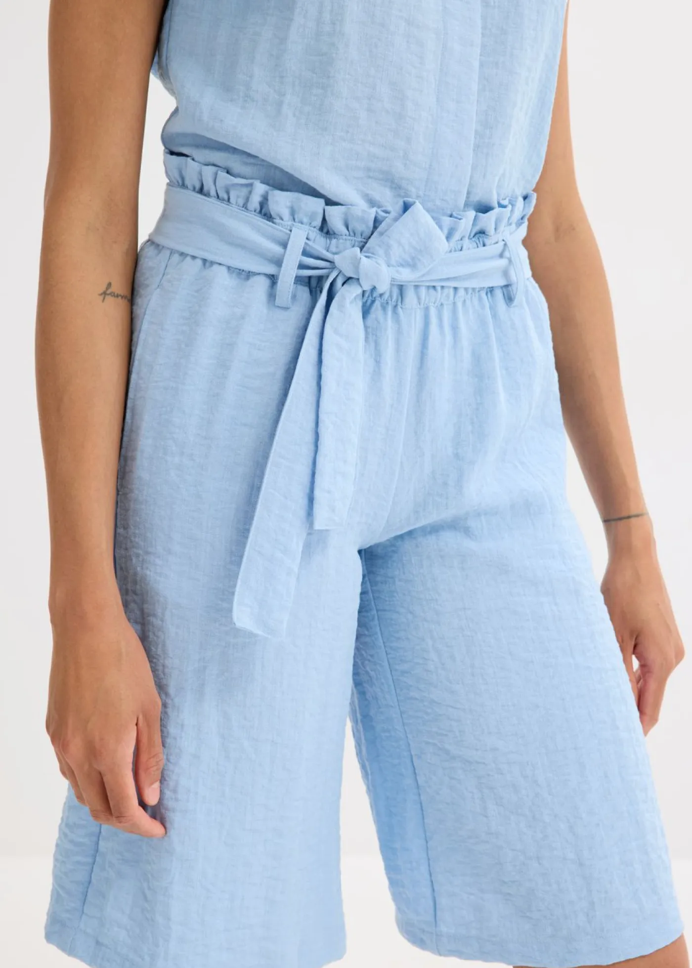 Mujer bonprix bonprix Bermudas sin cierre de mezcla de viscosa fluida