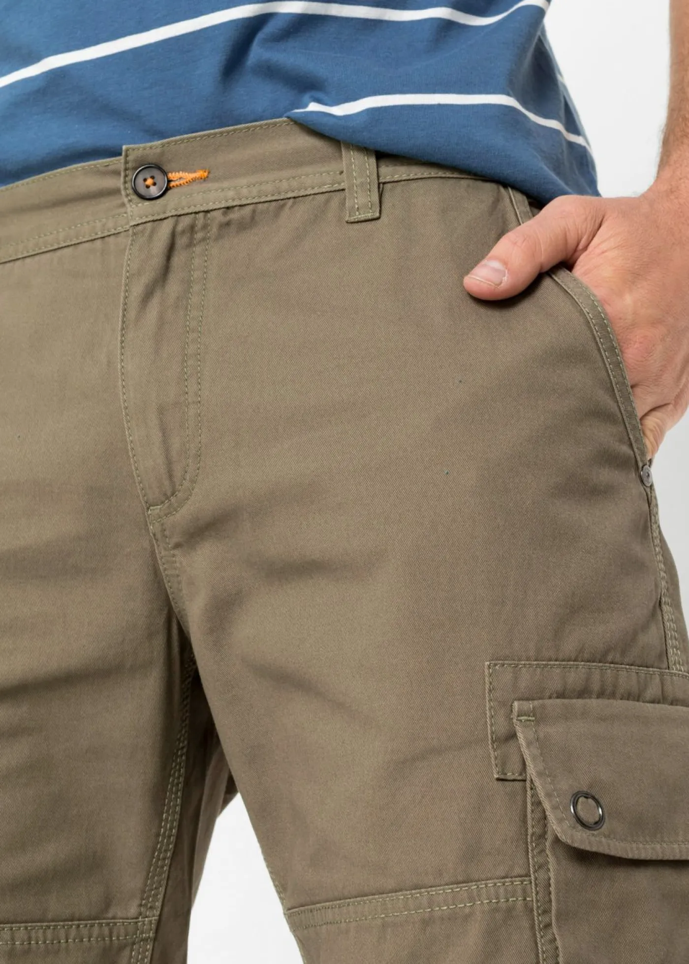 Hombre bonprix bonprix Bermudas tipo cargo de algodón puro con corte regular
