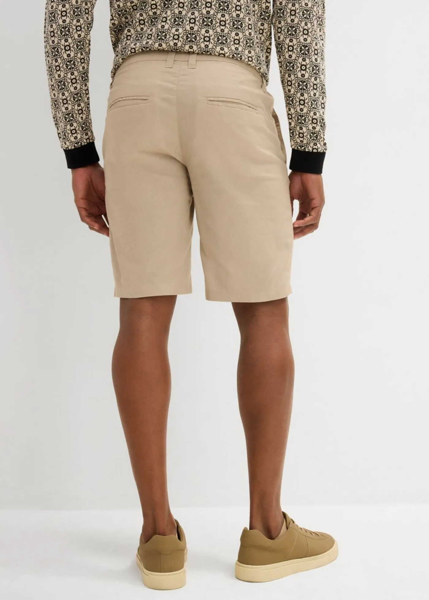 Hombre bonprix bonprix Bermudas tipo chino con lino y corte regular