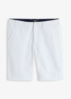bonprix bonprix Shorts|Básicos En Rebajas>Bermudas tipo chino de algodón puro con corte recto Blanco