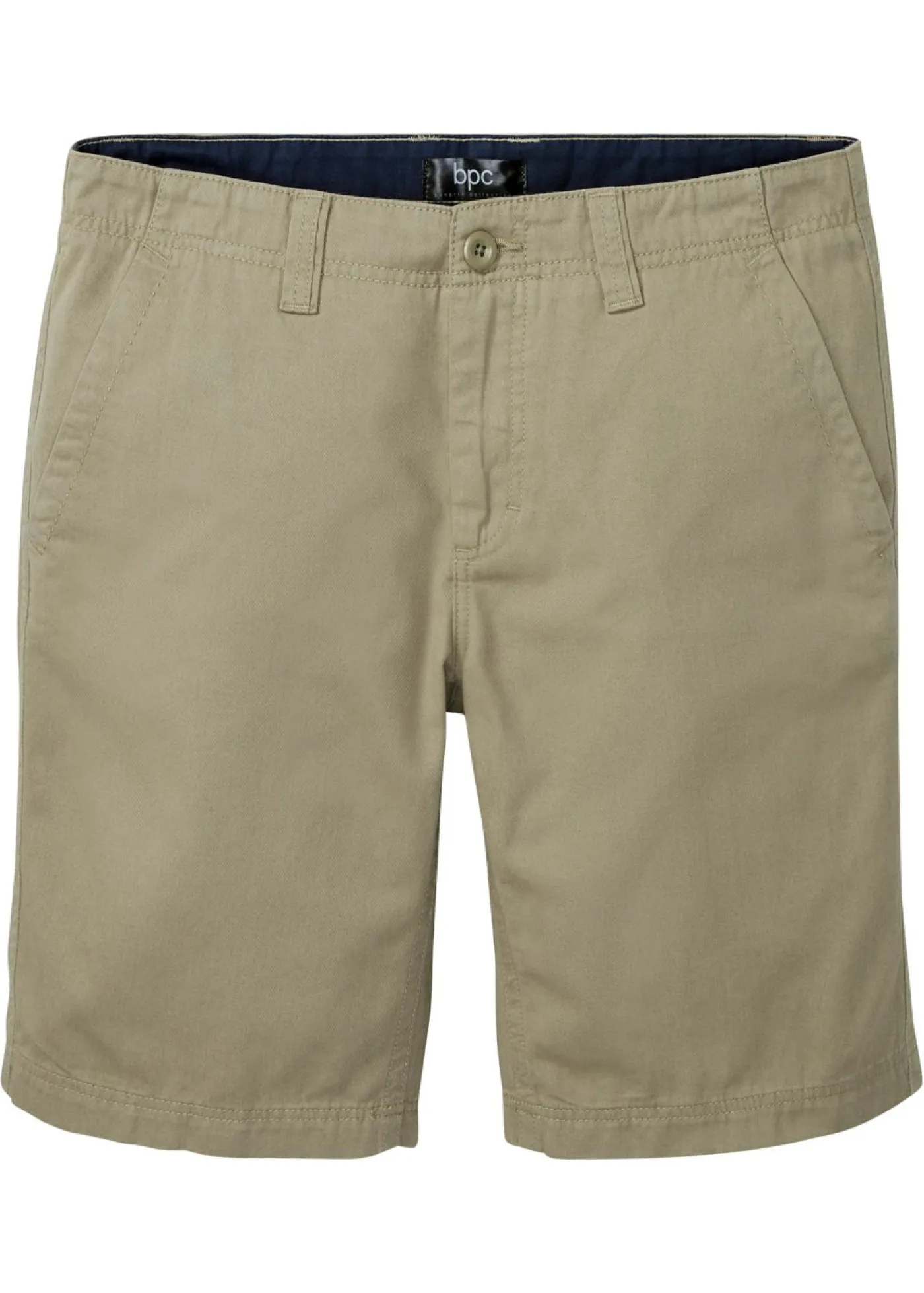 bonprix bonprix Shorts|Básicos En Rebajas>Bermudas tipo chino de algodón puro con corte recto Caqui nuevo