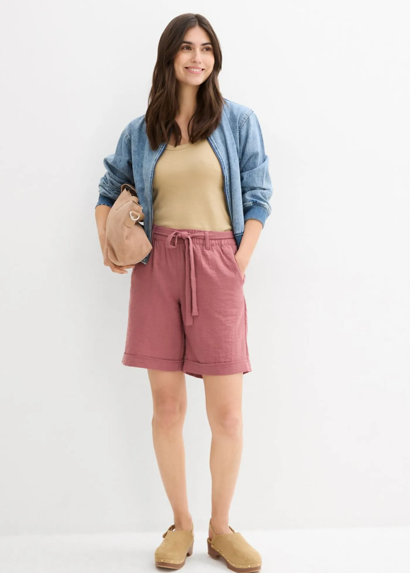 Mujer bonprix bonprix Bermudas tipo paperbag