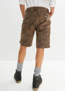 Hombre bonprix bonprix Bermudas tradicionales de piel sintética