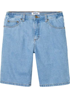 Hombre bonprix bonprix Bermudas vaqueras con cintura elástica, classic fit