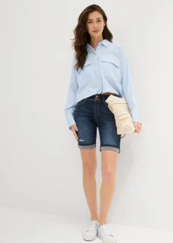 Mujer bonprix bonprix Bermudas vaqueras de talle medio