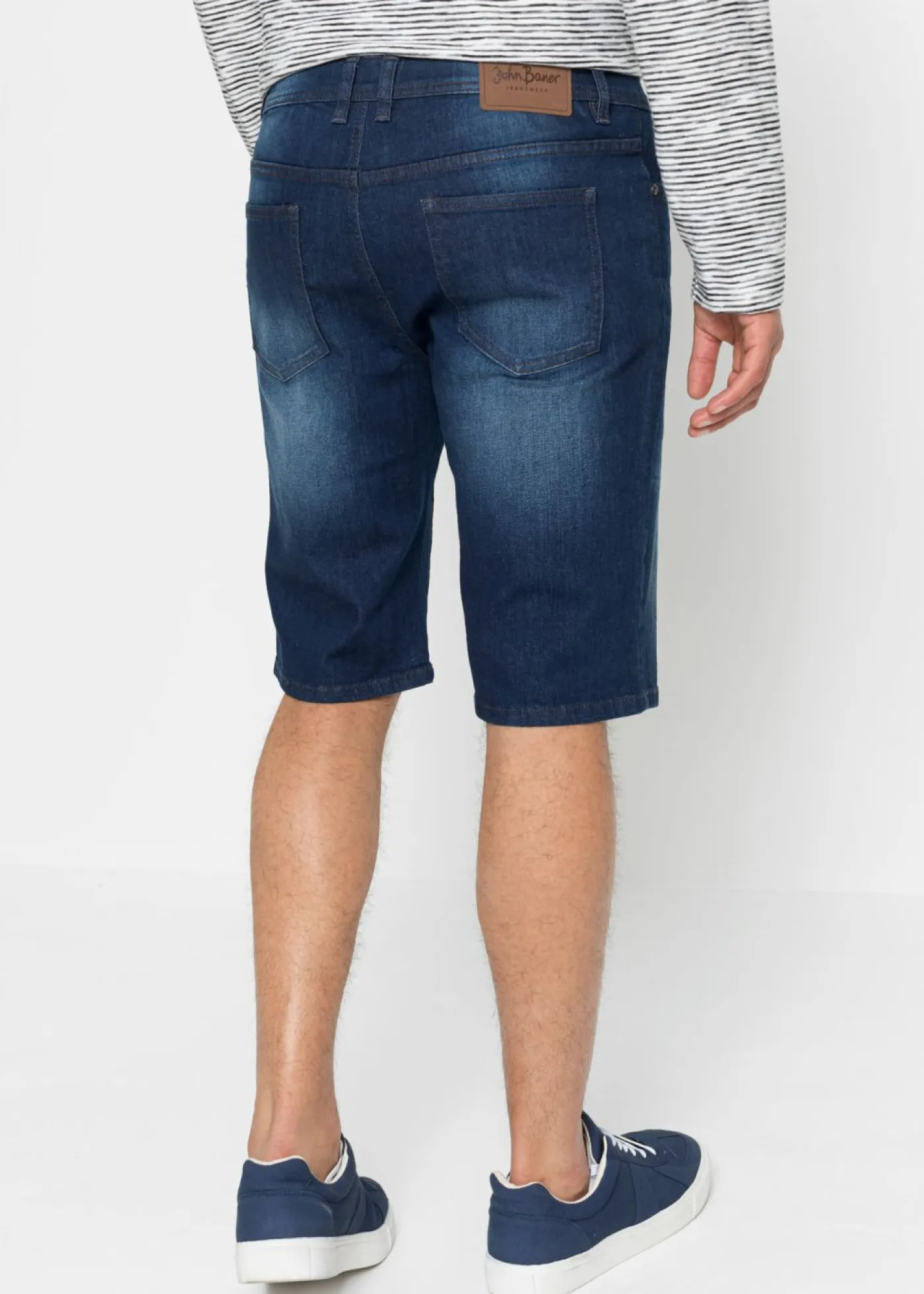 bonprix bonprix Shorts|Vaqueros>Bermudas vaqueras elásticas con entrepierna reforzada y corte regular Denim