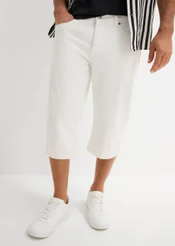 Hombre bonprix bonprix Bermudas vaqueras elásticas largas y ligeras, regular fit