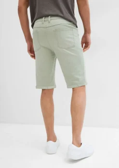 Hombre bonprix bonprix Bermudas vaqueras elásticas con corte regular