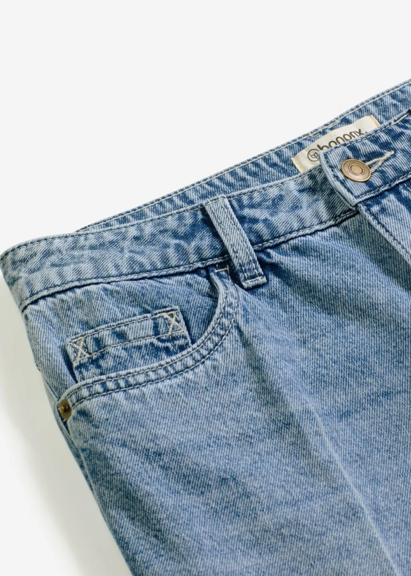 bonprix bonprix Shorts|Vaqueros>Bermudas vaqueras mid waist, low stretch Denim desgastado