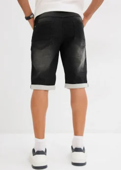 Hombre bonprix bonprix Bermudas vaqueras tipo chándal con corte relajado