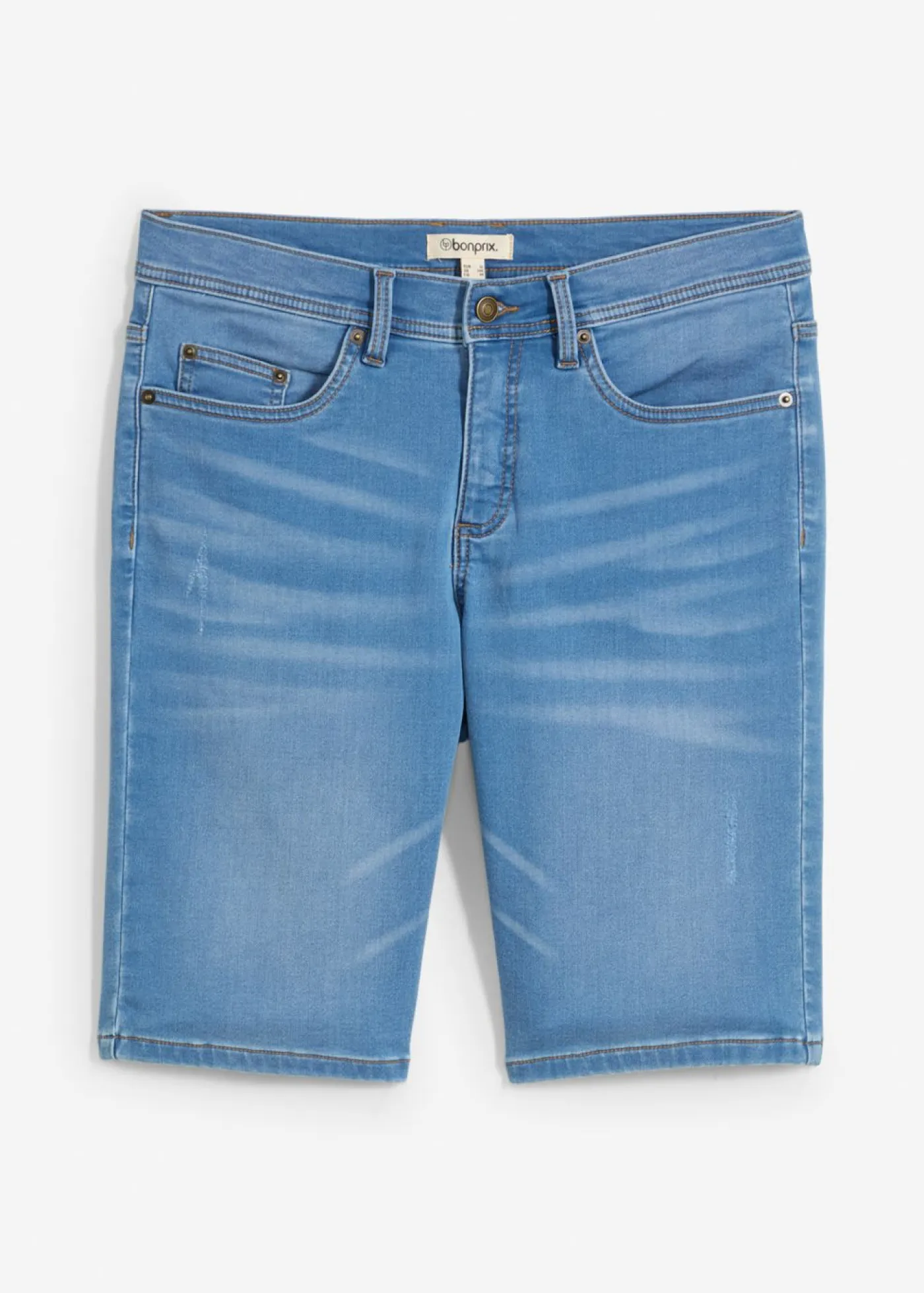 Hombre bonprix bonprix Bermudas vaqueras tipo chándal con corte holgado y regular