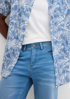 Hombre bonprix bonprix Bermudas vaqueras tipo chándal con corte holgado y regular