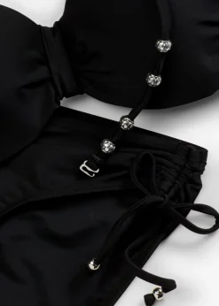 bonprix bonprix Bikinis|Copas Grandes (D-G)>Bikini balconette (2 piezas) con tirantes halter extra Negro