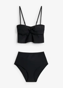 bonprix bonprix Bikinis>Bikini bandeau (2 piezas) Negro