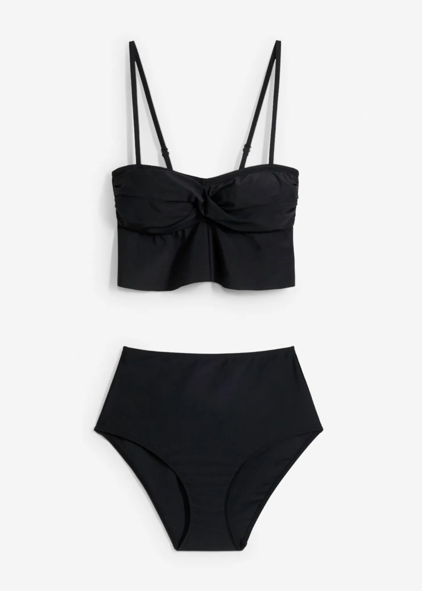 bonprix bonprix Bikinis>Bikini bandeau (2 piezas) Negro