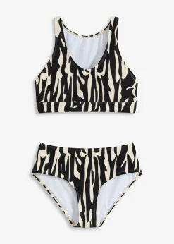 bonprix bonprix Bikinis>Bikini bustier (2 piezas) Beige natural-negro