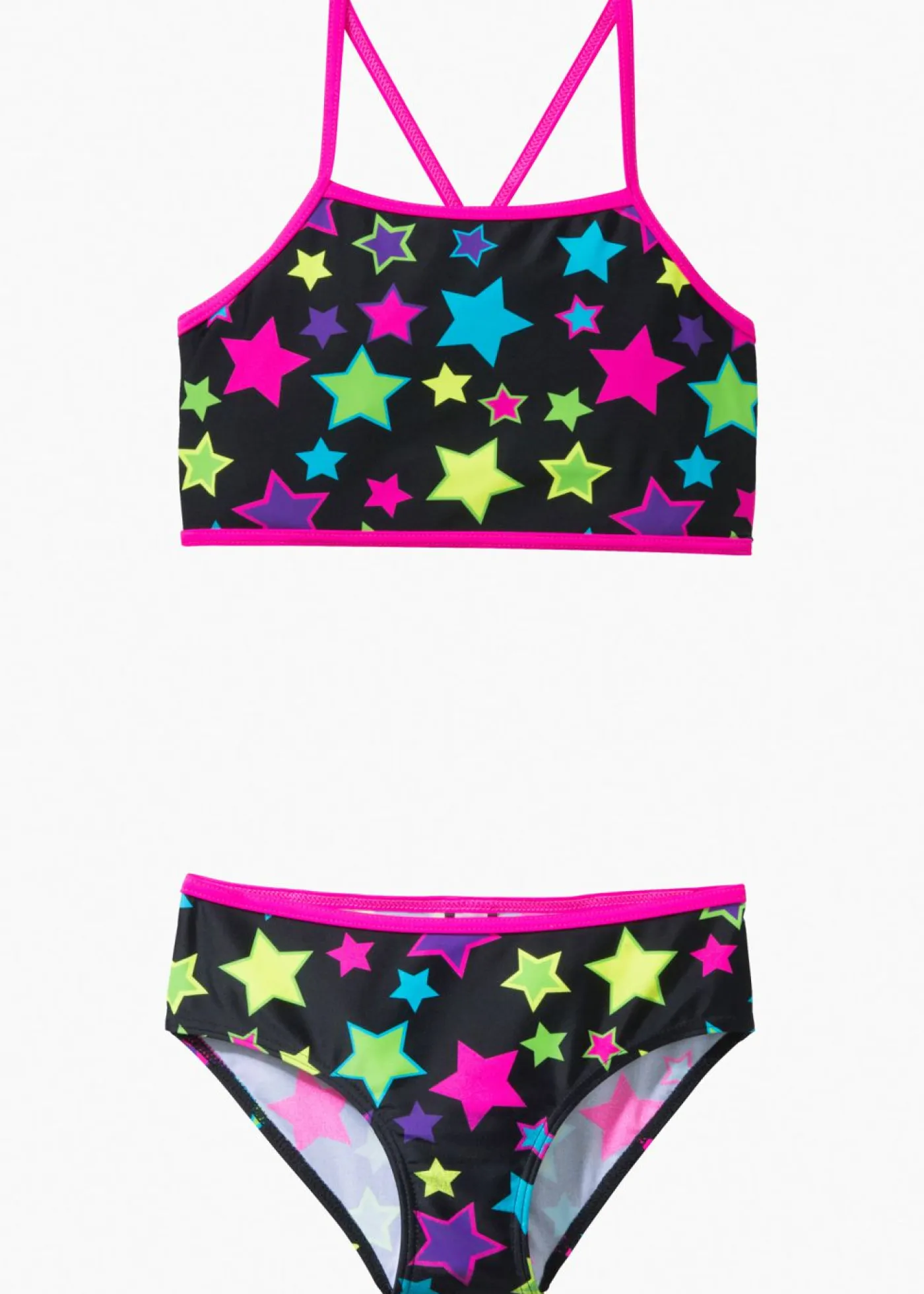 bonprix bonprix Bañadores Y Bikinis De Niña>Bikini de poliamida reciclada (2 piezas) Negro estampado