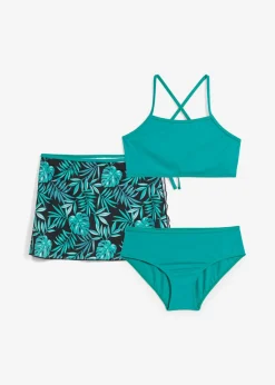 Niños bonprix bonprix Bikini y falda (3 piezas)