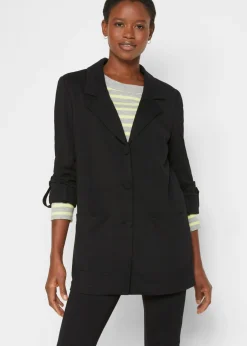 Mujer bonprix bonprix Blazer largo Punto di Roma de mezcla de viscosa