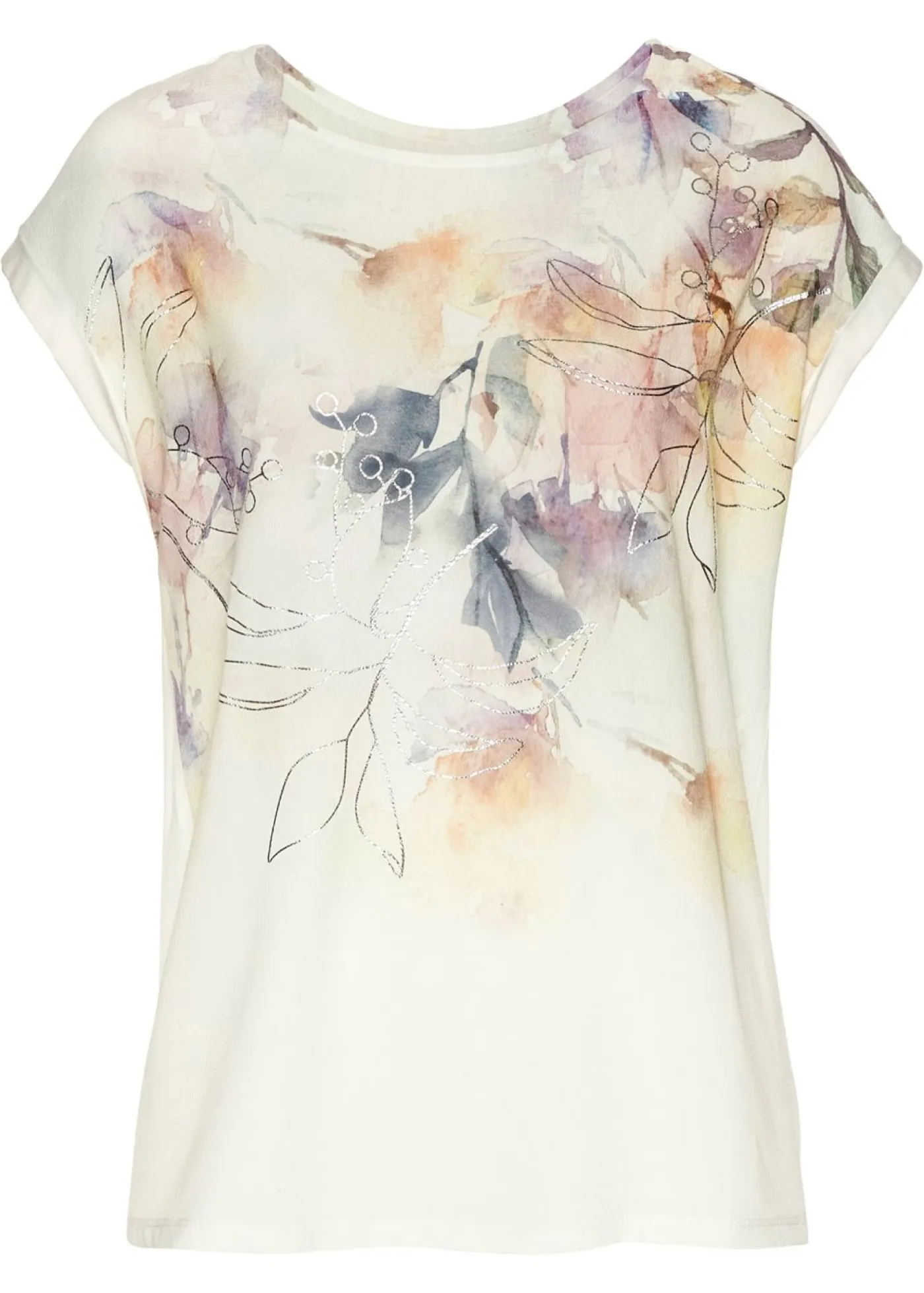 bonprix bonprix Camisetas>Blusa crema suave floral
