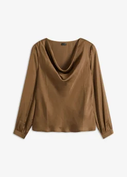 bonprix bonprix Camisas Y Blusas>Blusa Marrón turrón