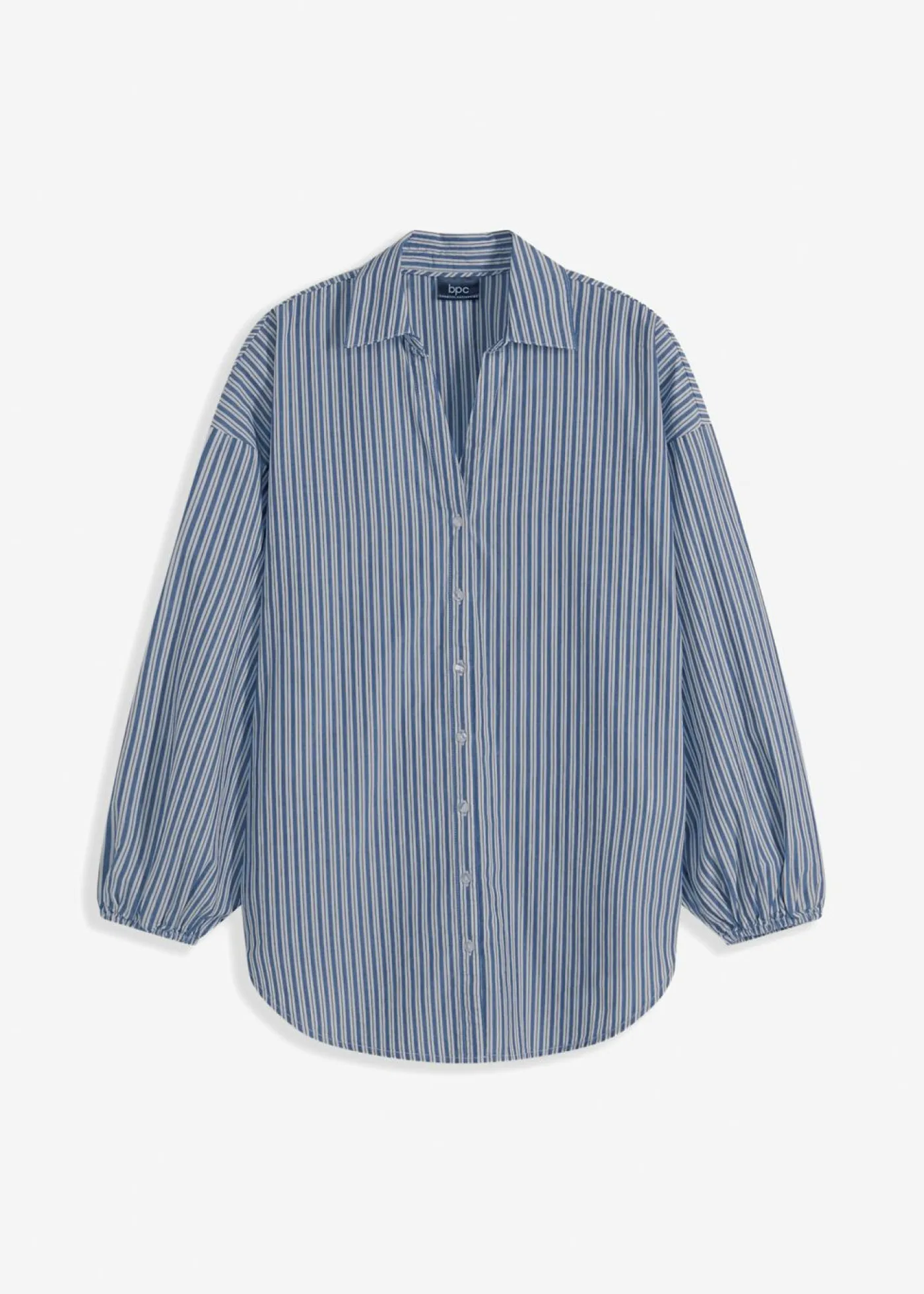 bonprix bonprix Camisas Y Blusas>Blusa azul ahumado/blanco rayas verticales