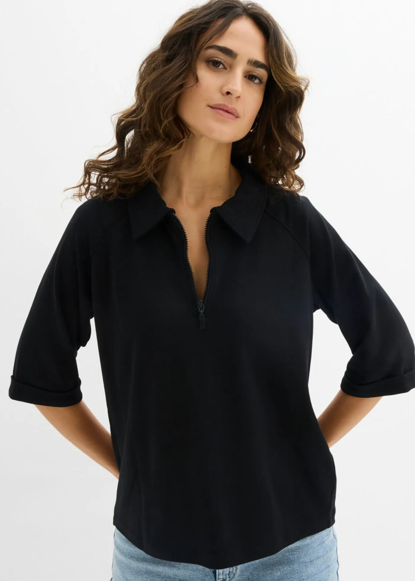 bonprix bonprix Camisetas>Blusa Negro