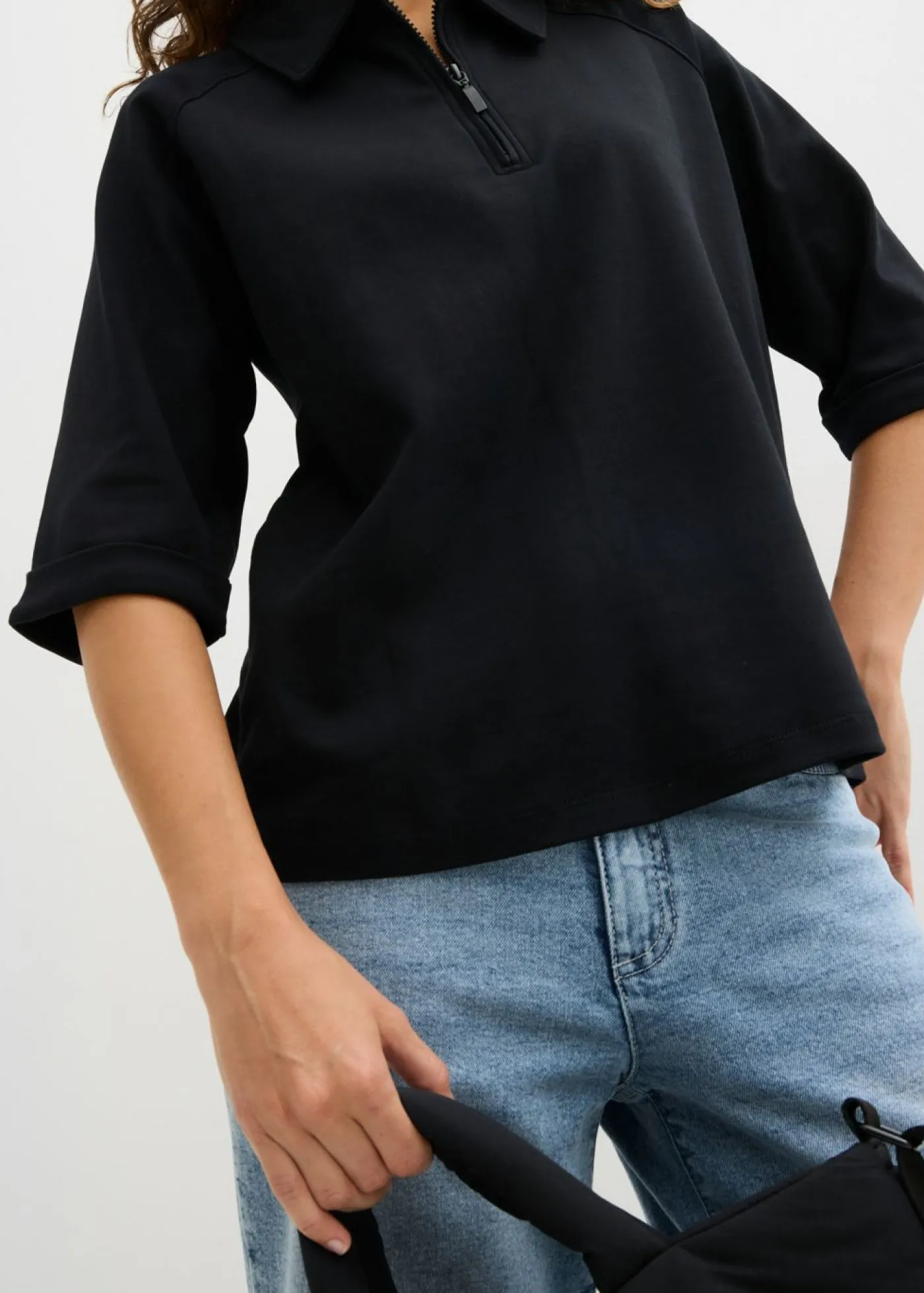 bonprix bonprix Camisetas>Blusa Negro