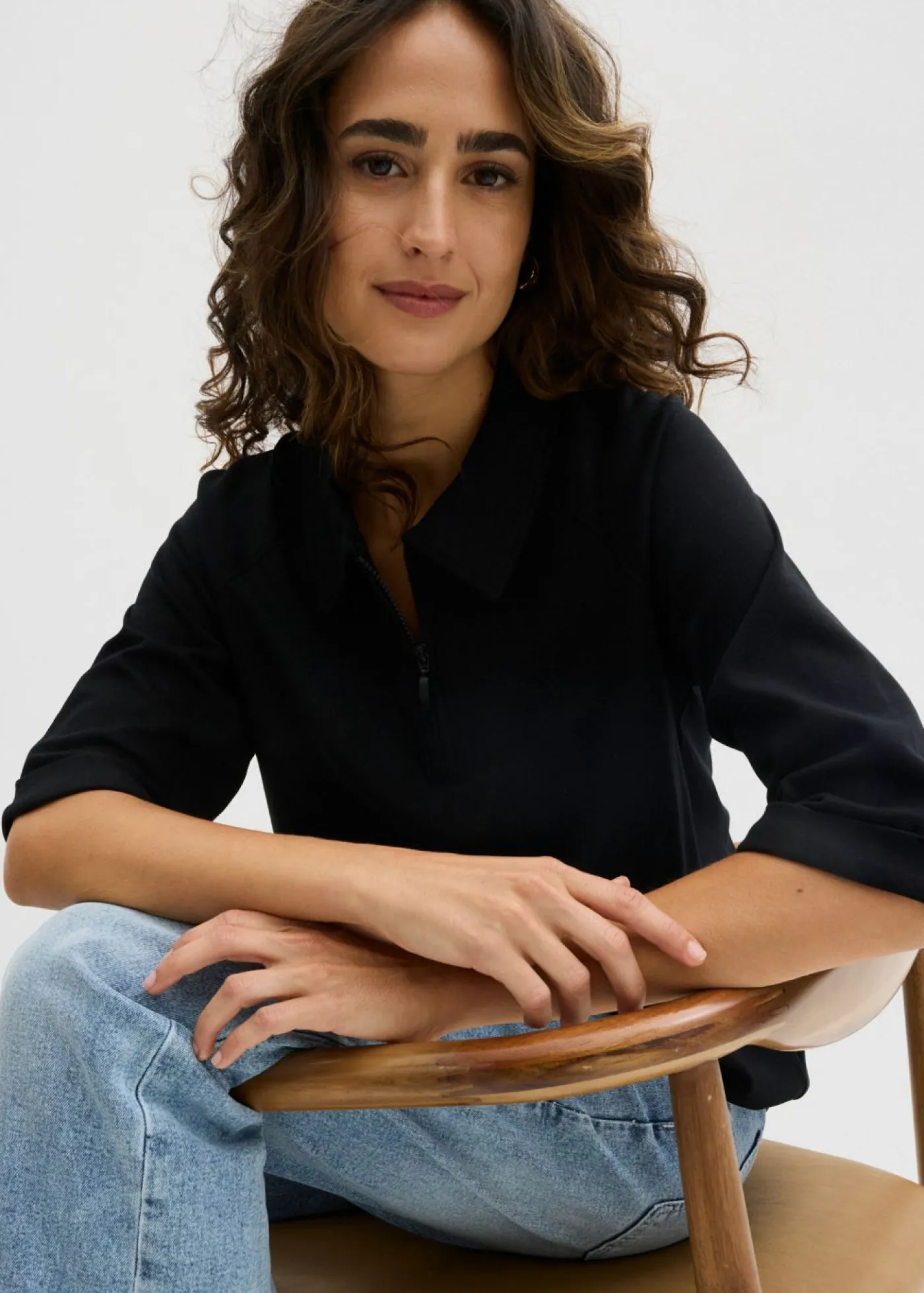 bonprix bonprix Camisetas>Blusa Negro