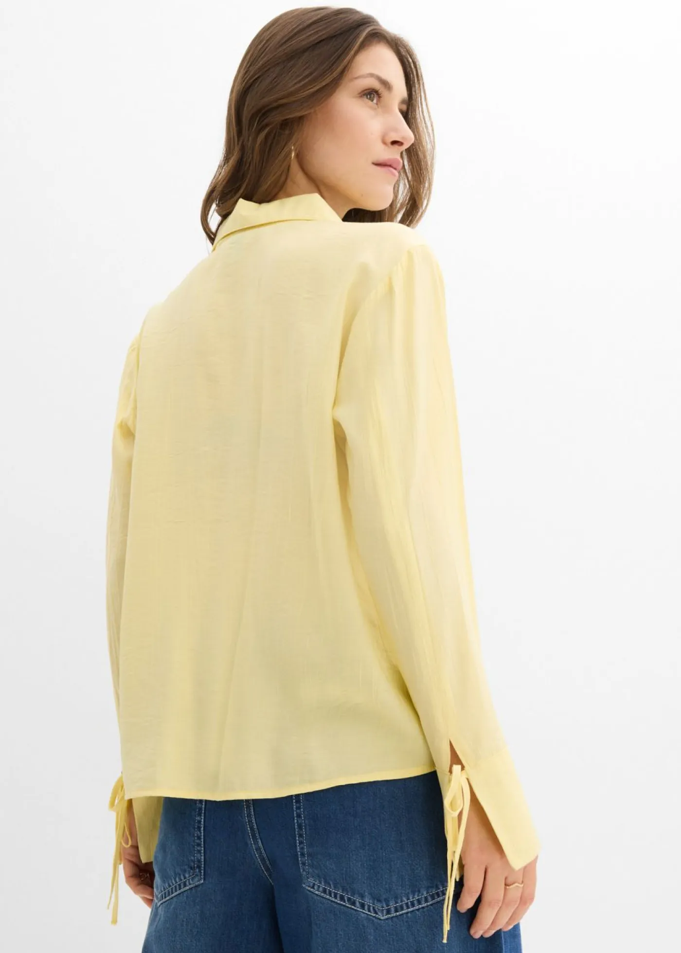 Mujer bonprix bonprix Blusa camisera de mezcla de viscosa fluida