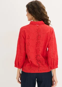 Mujer bonprix bonprix Blusa con bordado calado