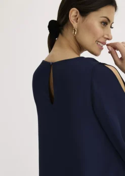 Mujer bonprix bonprix Blusa con cremallera con aspecto de capas