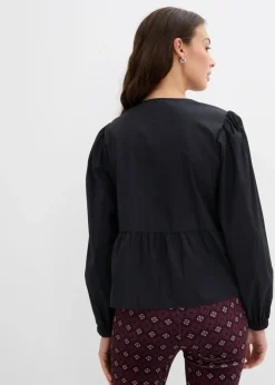 Mujer bonprix bonprix Blusa con detalles de lazo
