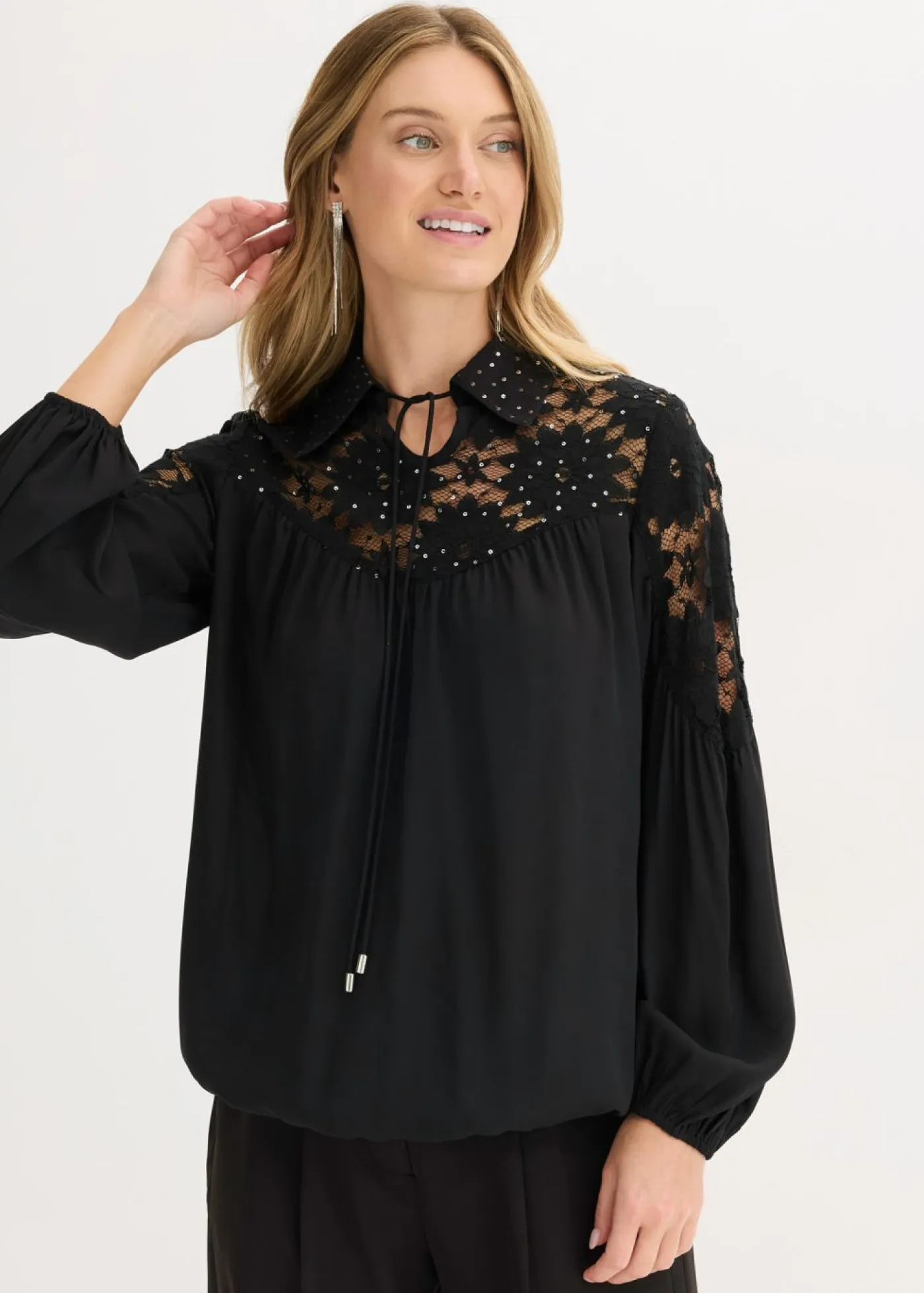Mujer bonprix bonprix Blusa con encaje