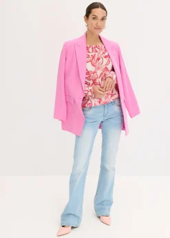 Mujer bonprix bonprix Blusa con escote bañera estampada