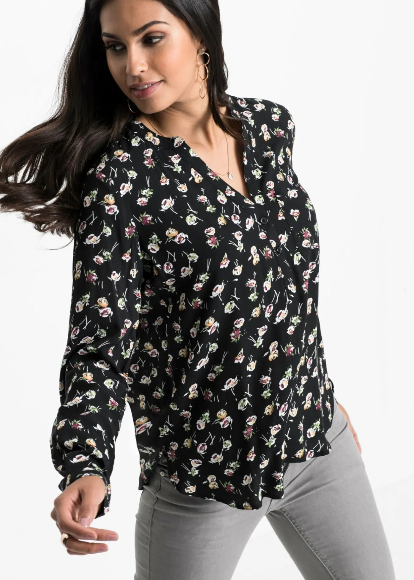 Mujer bonprix bonprix Blusa con escote en V