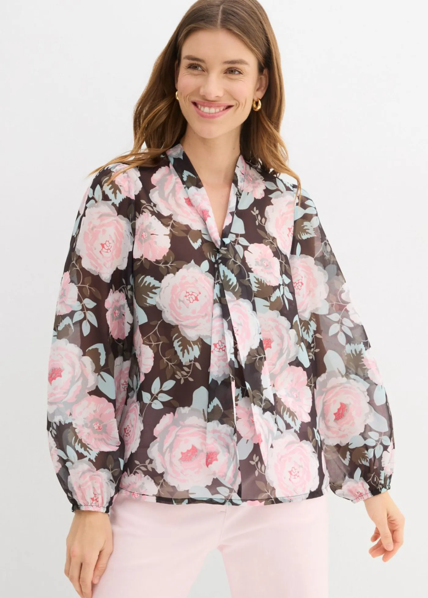 Mujer bonprix bonprix Blusa con lazo