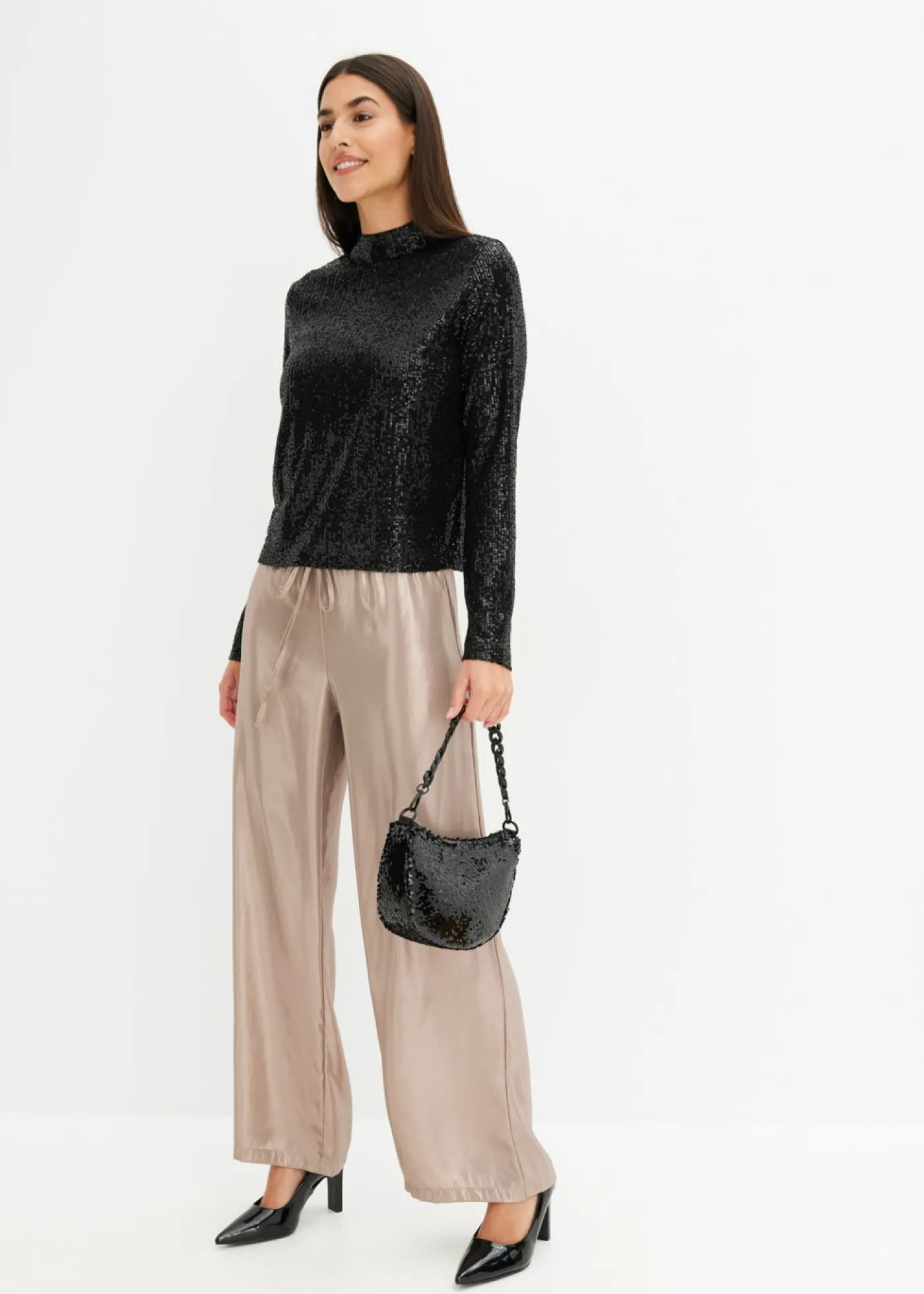 Mujer bonprix bonprix Blusa con lentejuelas