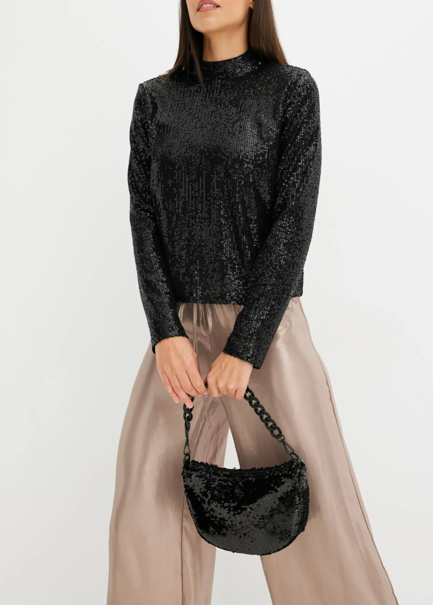 Mujer bonprix bonprix Blusa con lentejuelas