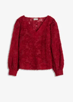 Mujer bonprix bonprix Blusa con patrón de flores estructurado