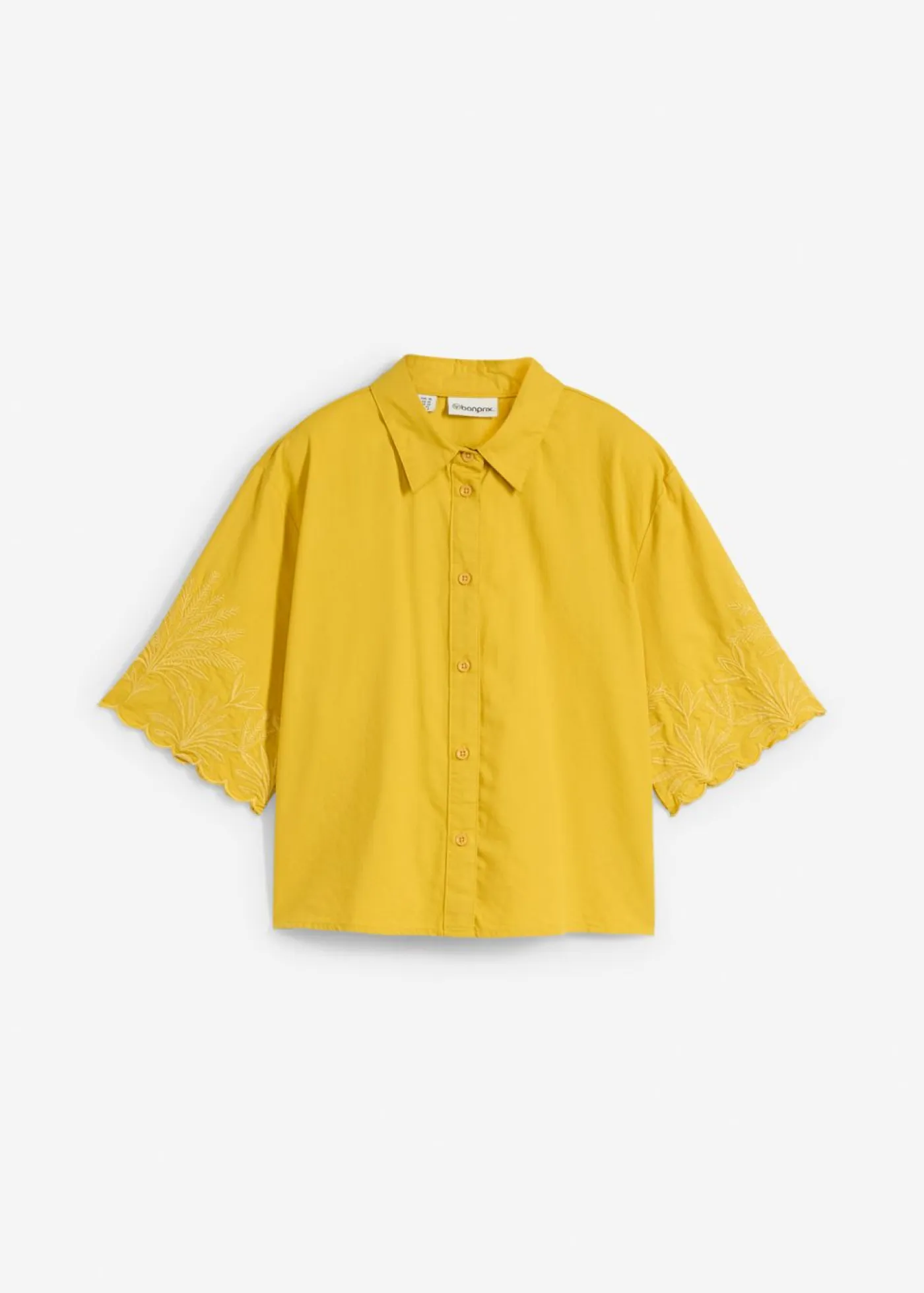 Mujer bonprix bonprix Blusa corta con contenido de seda