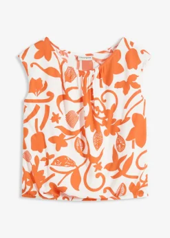 Mujer bonprix bonprix Blusa corta de viscosa fluida