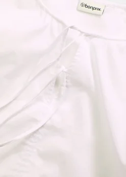 bonprix bonprix Camisas Y Blusas>Blusa de algodón orgánico puro Blanco