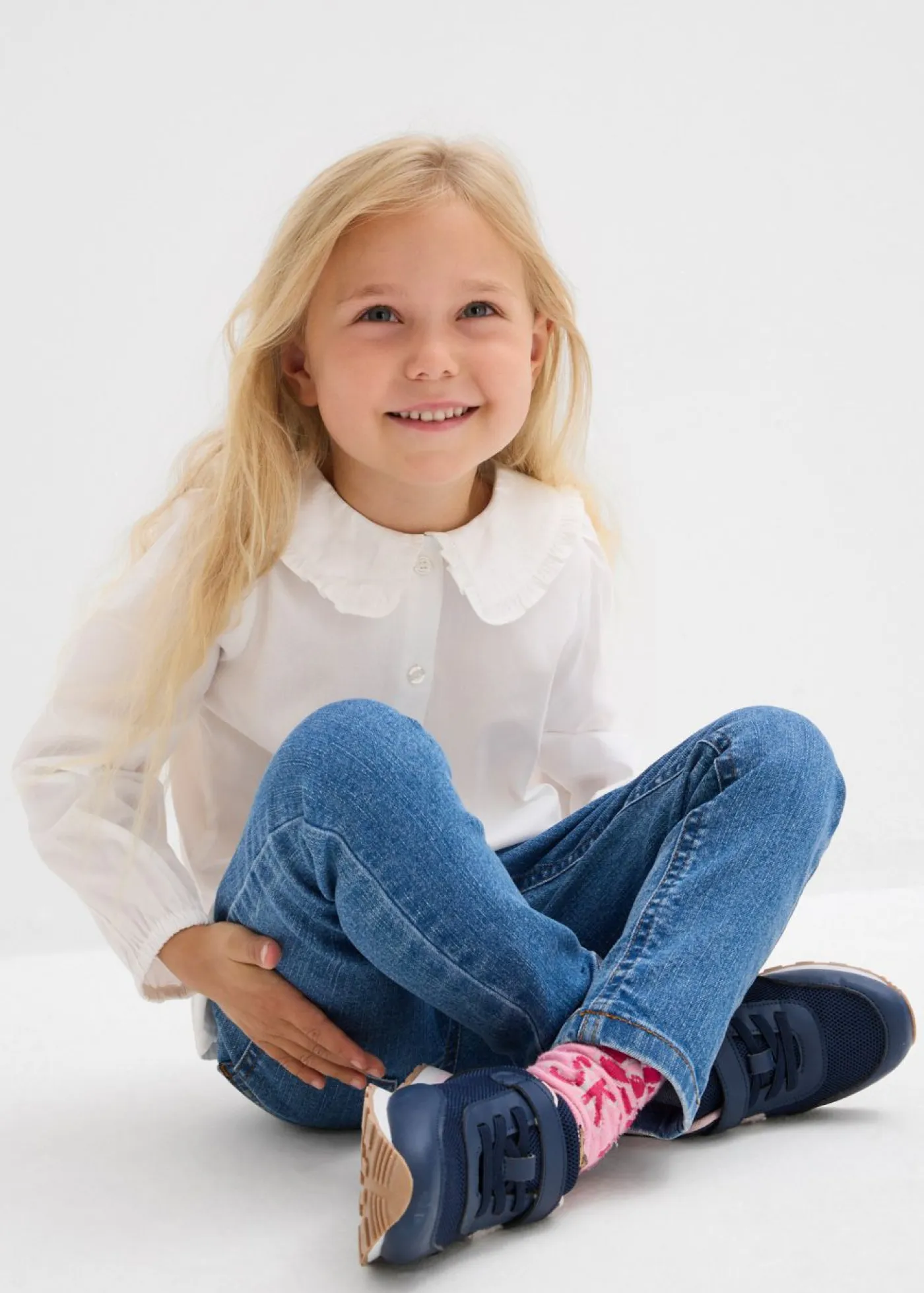 bonprix bonprix Ropa 2 A 9 Años·Camisetas>Blusa de algodón puro Blanco lana