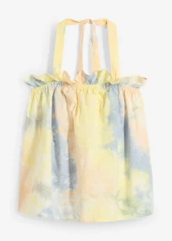 bonprix bonprix Camisas Y Blusas|Camisetas>Blusa de algodón puro amarillo primavera-púrpura-naranja estampado