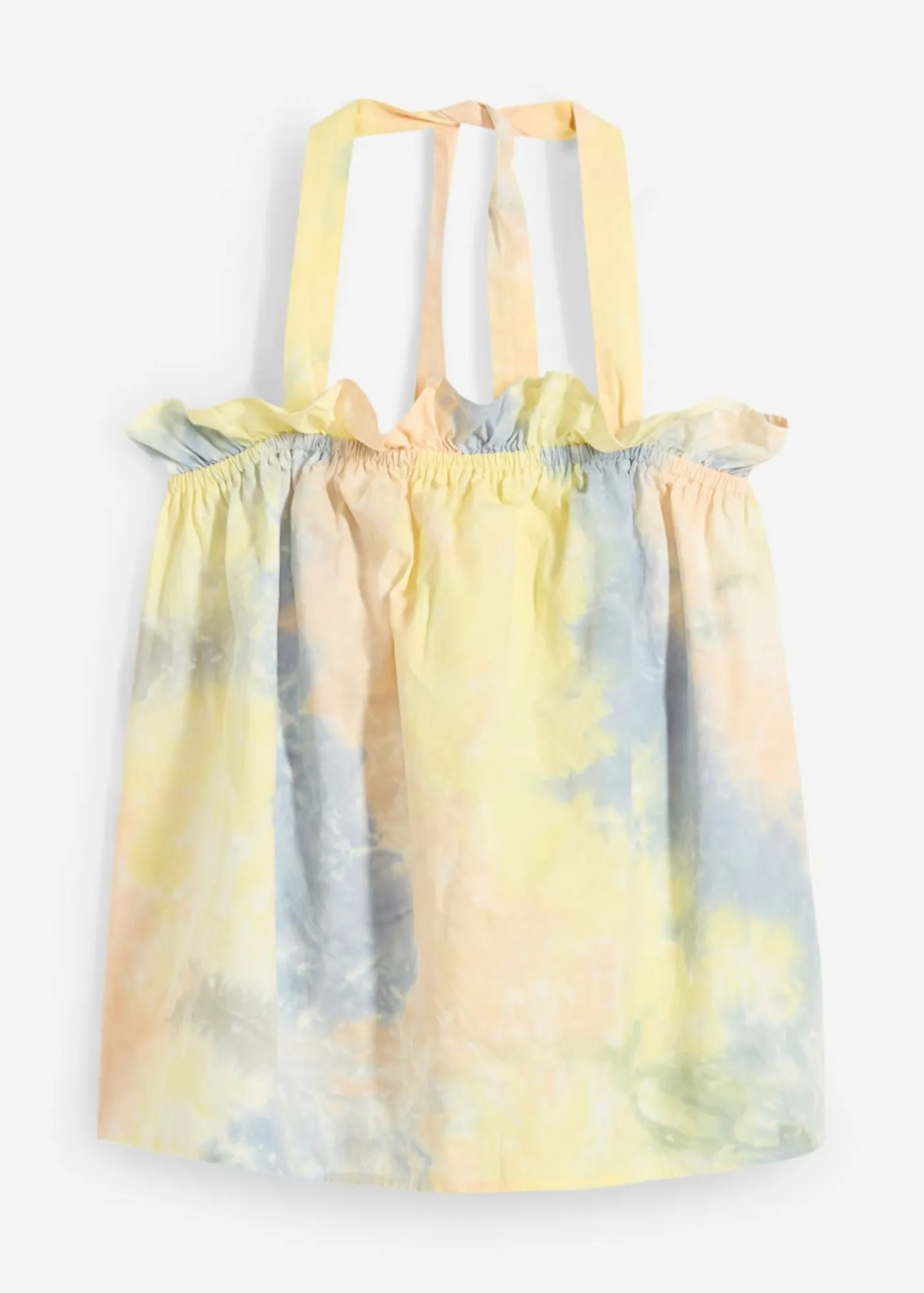 bonprix bonprix Camisas Y Blusas|Camisetas>Blusa de algodón puro amarillo primavera-púrpura-naranja estampado