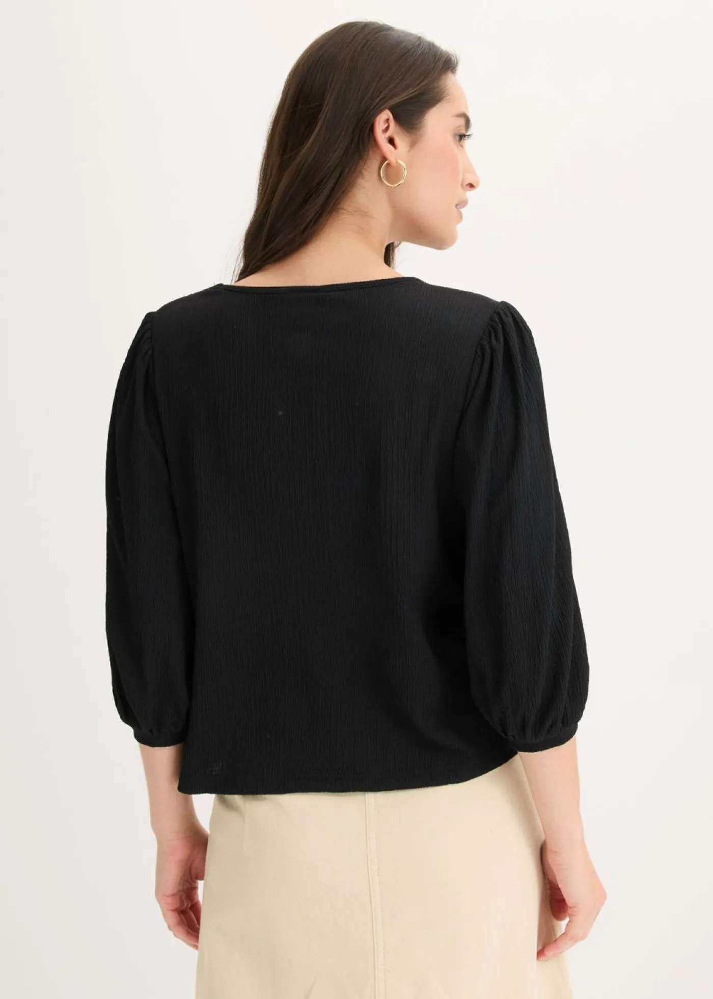 Mujer bonprix bonprix Blusa de crepé estructurado