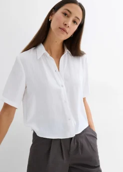 Mujer bonprix bonprix Blusa de crepé ligero con corte boxy