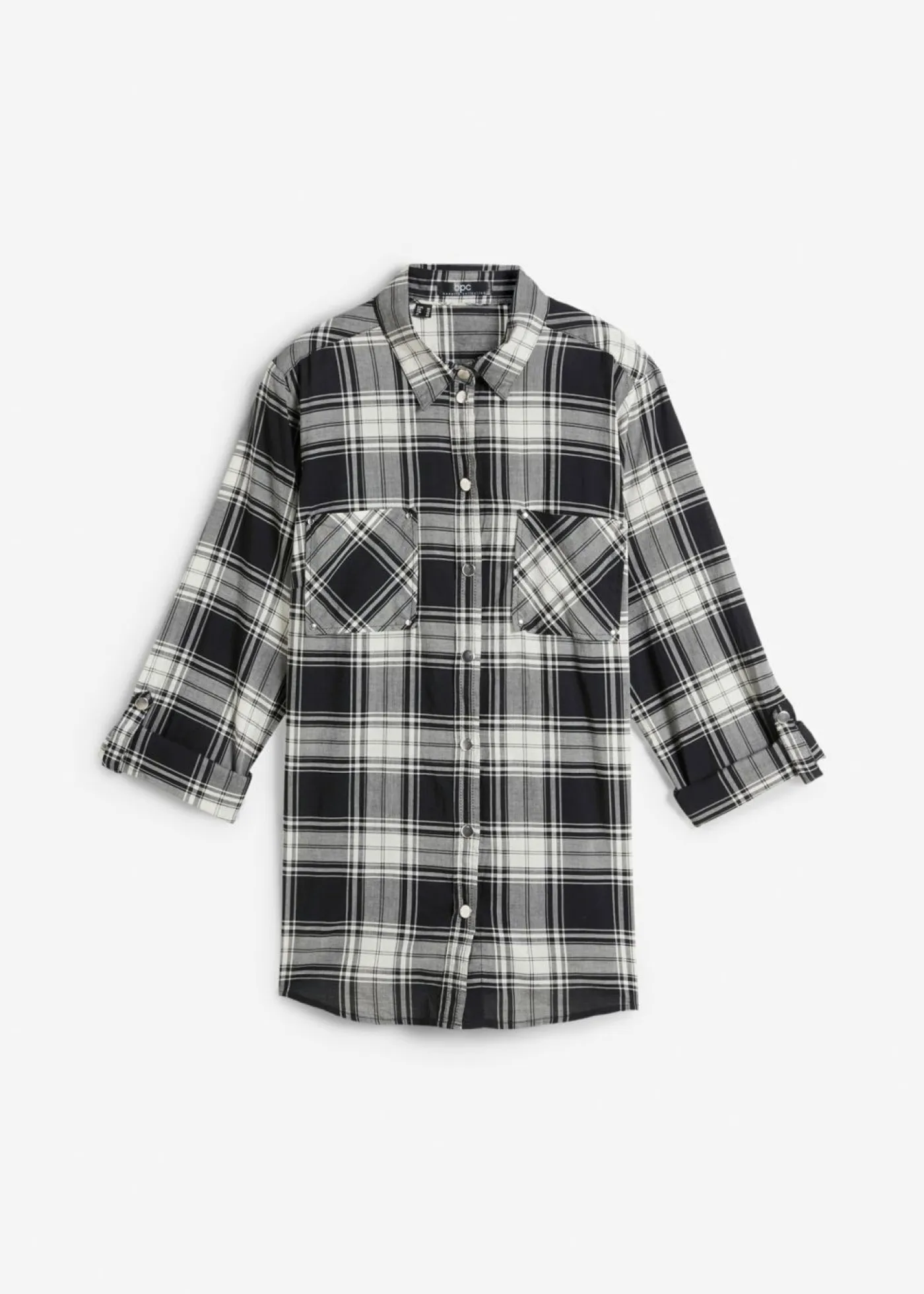 Mujer bonprix bonprix Blusa de cuadros de algodón puro