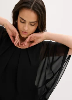 Mujer bonprix bonprix Blusa de gasa con camiseta interior